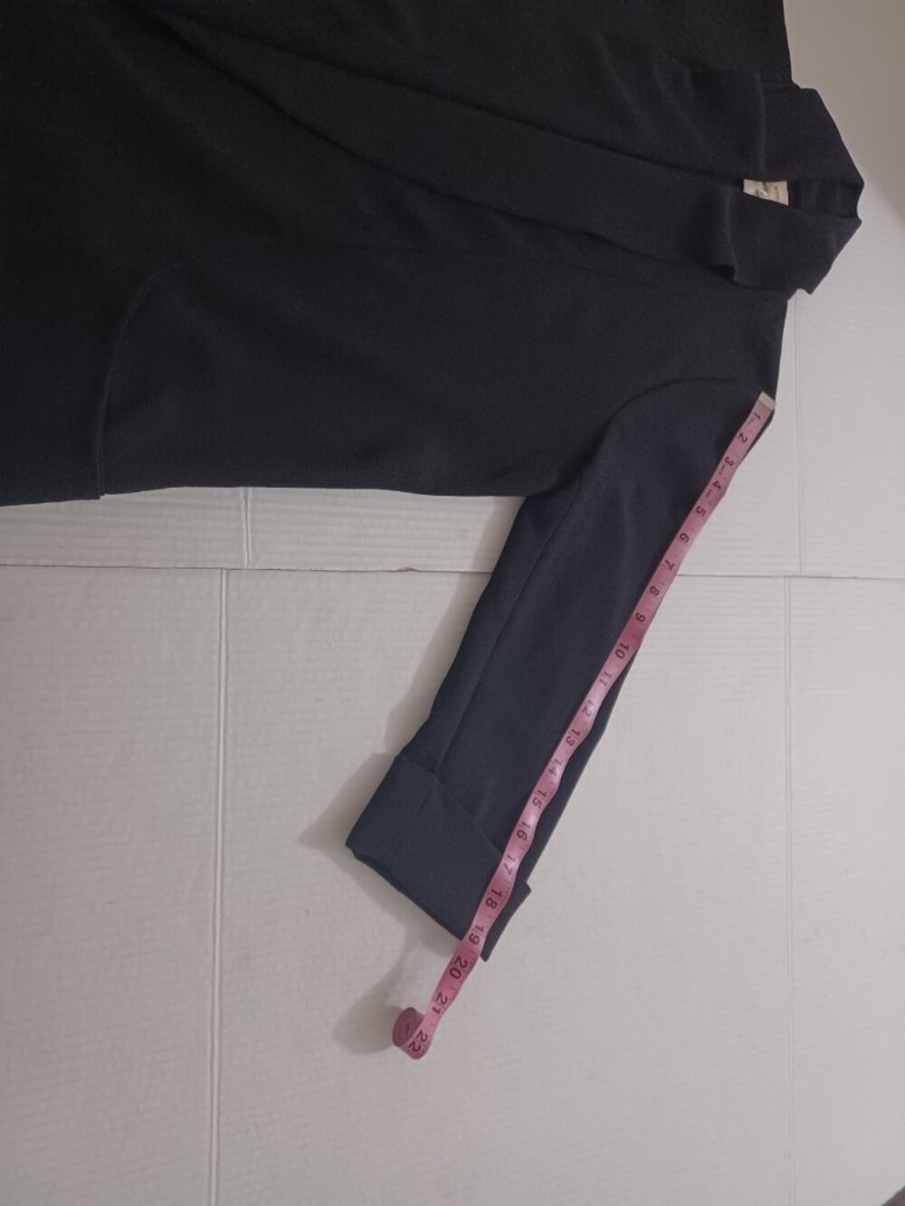 ARITZIA WILFRED CHEVALIER BLAZER LIGHTWEIGHT DRAPED OPEN FRONT BLACK SIZE 8 - Picture 9 of 15